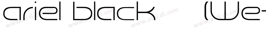 ariel black 粗体(We字体转换